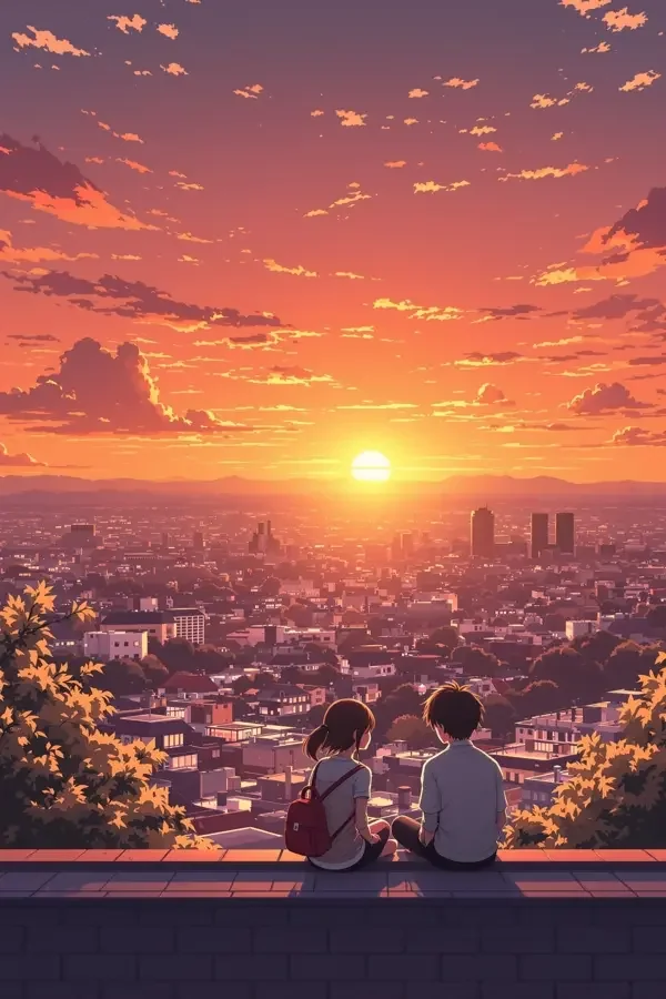 《屋顶上的青空》封面图，恋爱番剧番剧